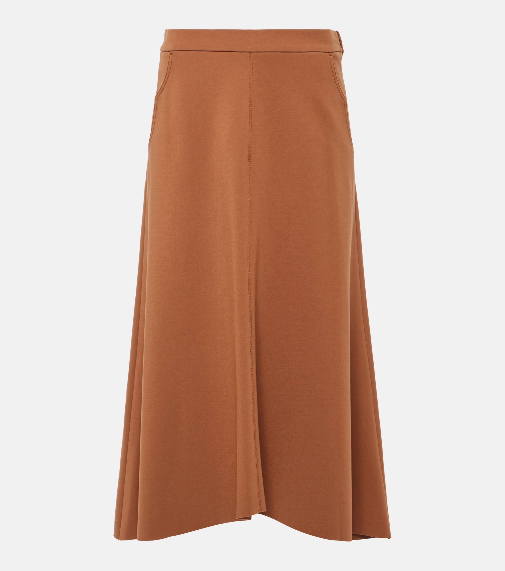 Emotional Essence jersey midi skirt - 1