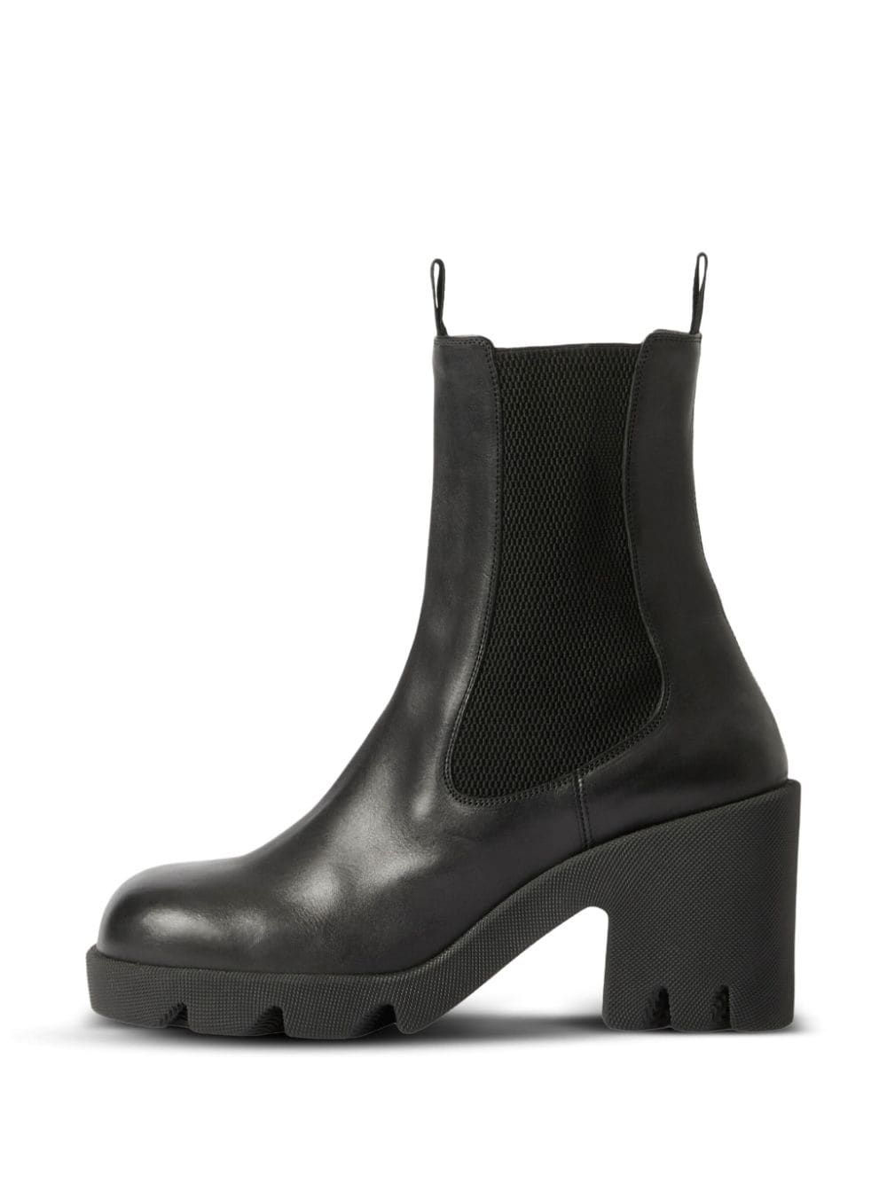 elasticated-panel leather boots - 4