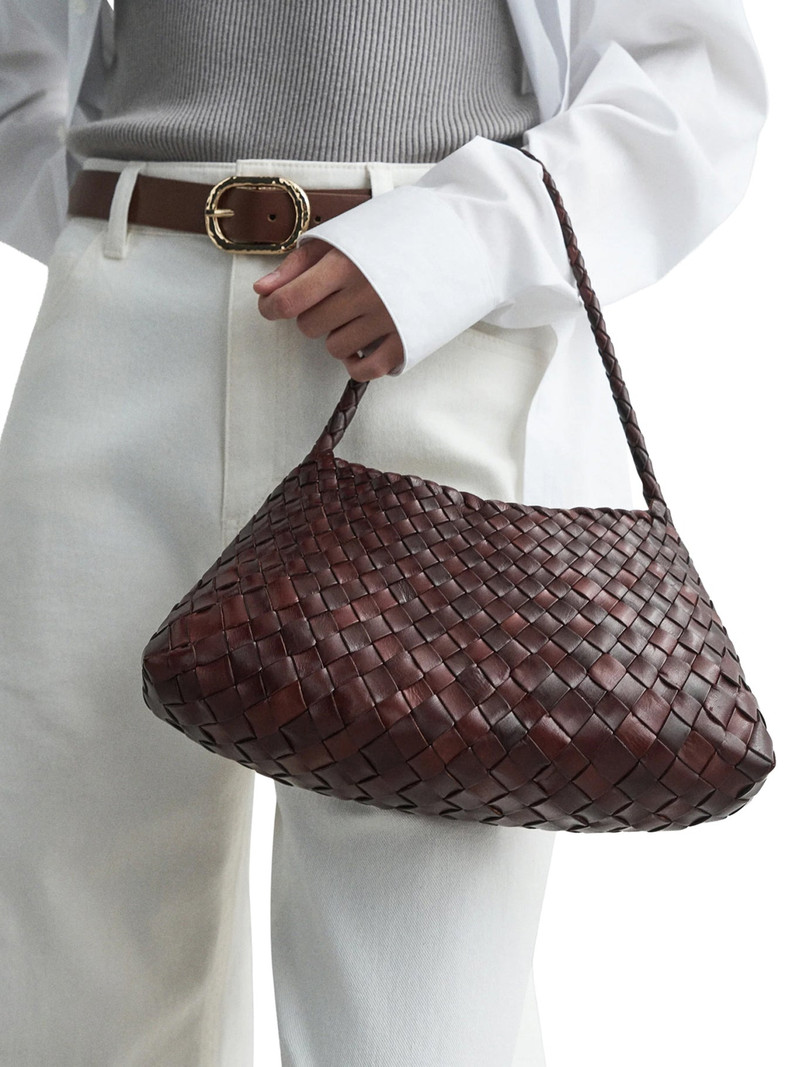 DRAGON DIFFUSION ROSANNA MINI BAG IN WOVEN LEATHER outlook