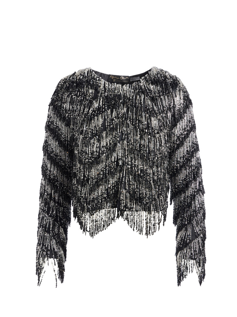 KIDMAN EMBELLISHED FRINGE BOXY JACKET 1