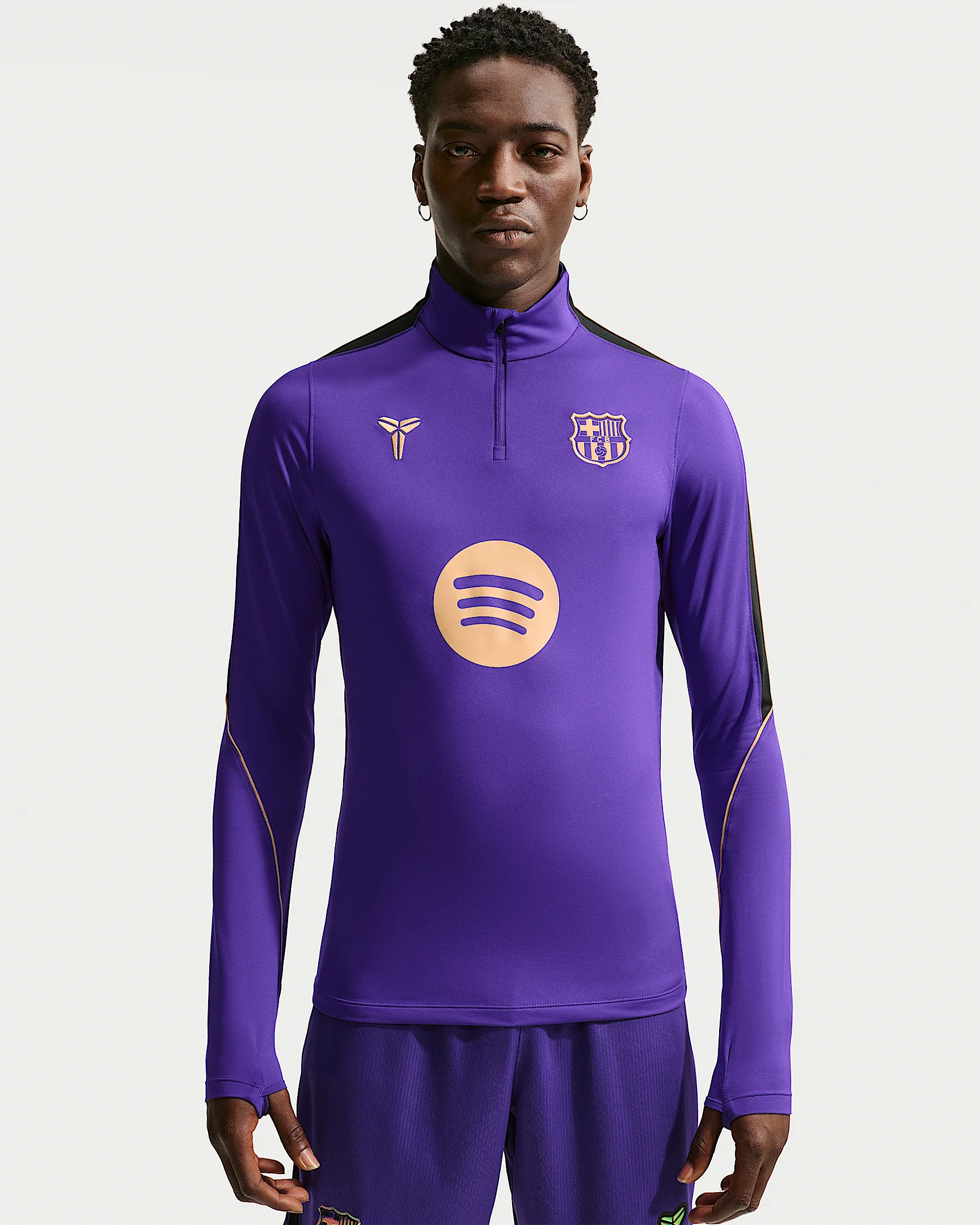 FC Barcelona Strike Away Men's Kobe Dri-FIT Soccer Knit Drill Top - 1