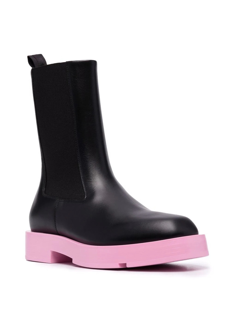 Givenchy colourblock leather Chelsea boots outlook