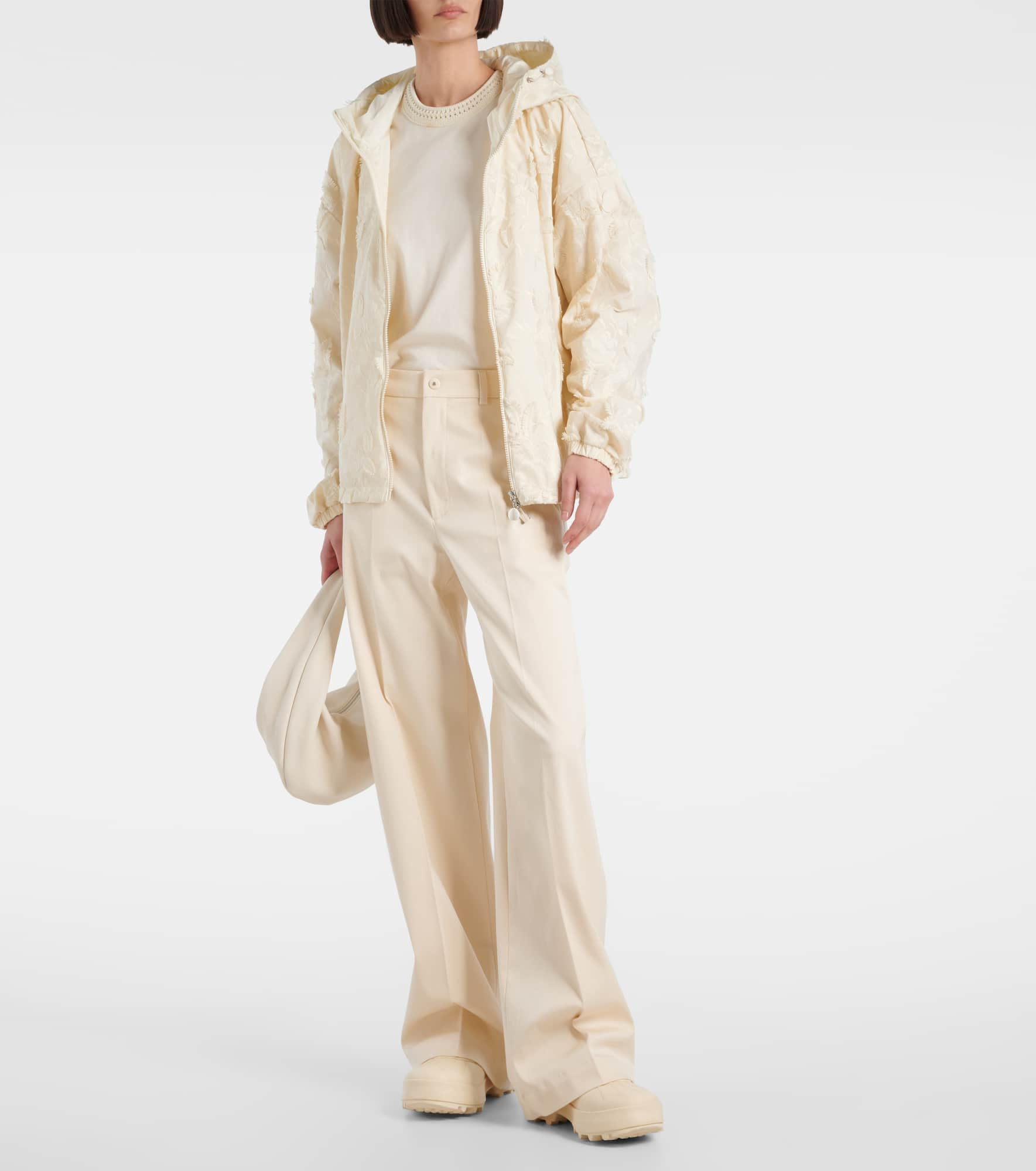 High-rise cotton wide-leg pants - 2