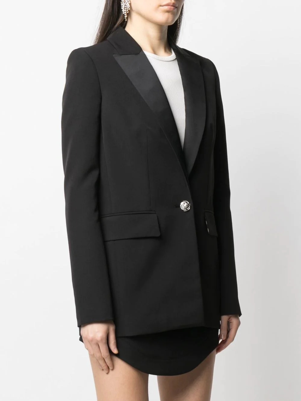 sequinned tiger single-breasted blazer - 4