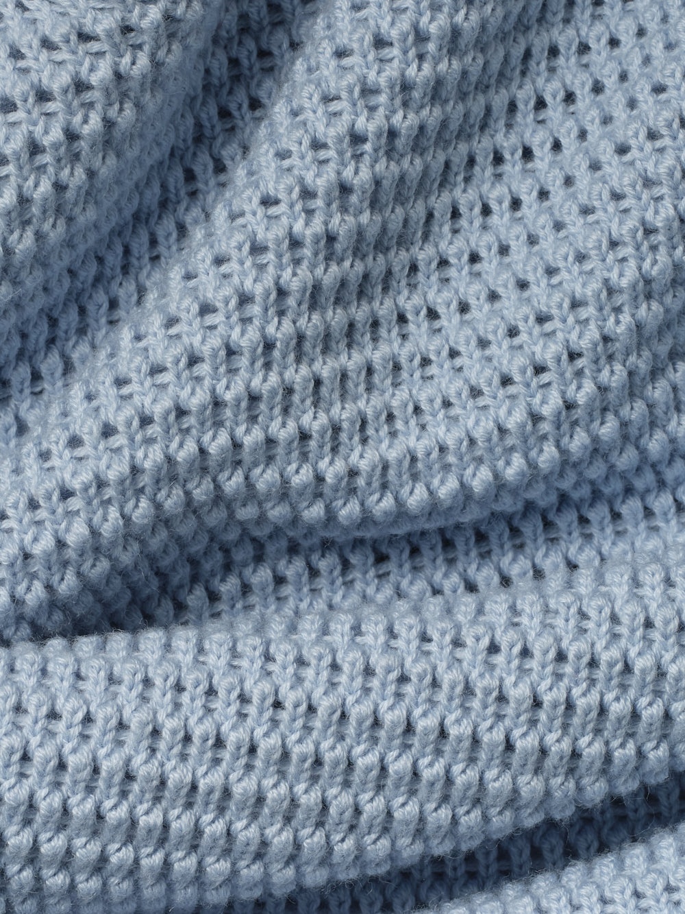 Cotton Blend Sweater in Light Blue - 4