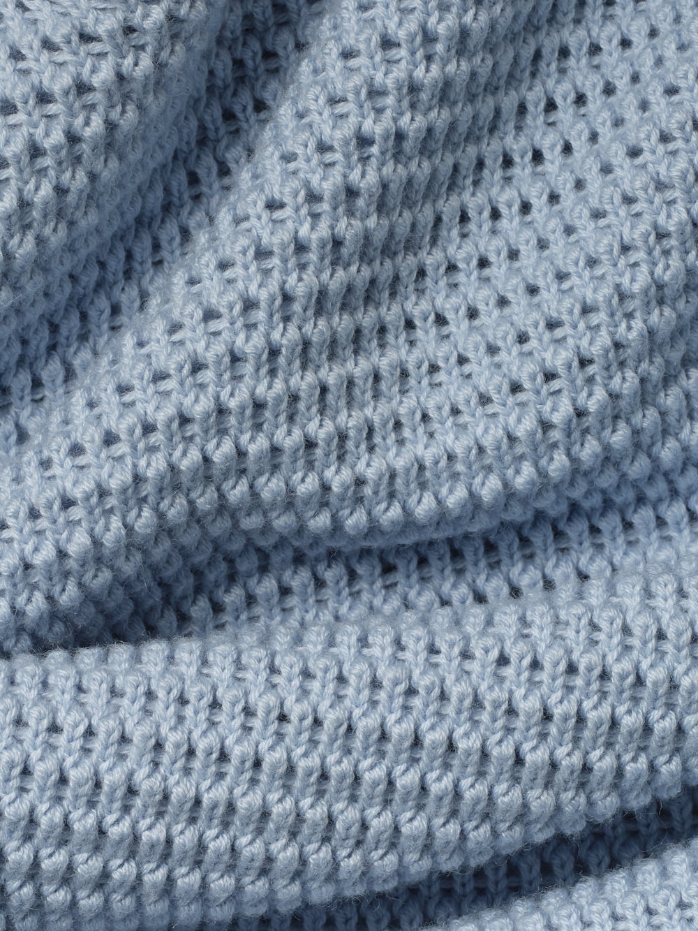 Cotton Blend Sweater in Light Blue - 4