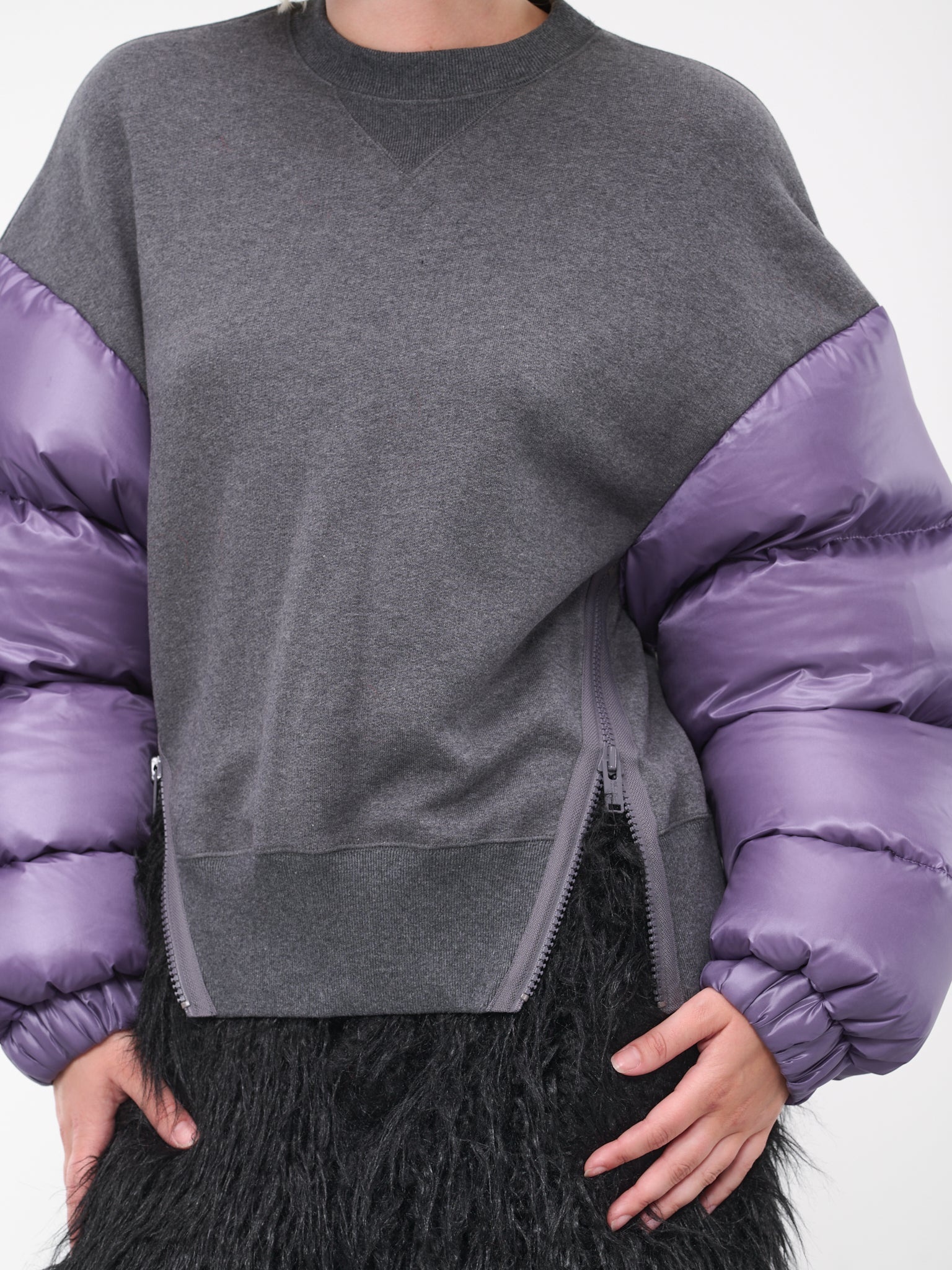 UNDERCOVER Puffer Sleeves Crewneck | REVERSIBLE