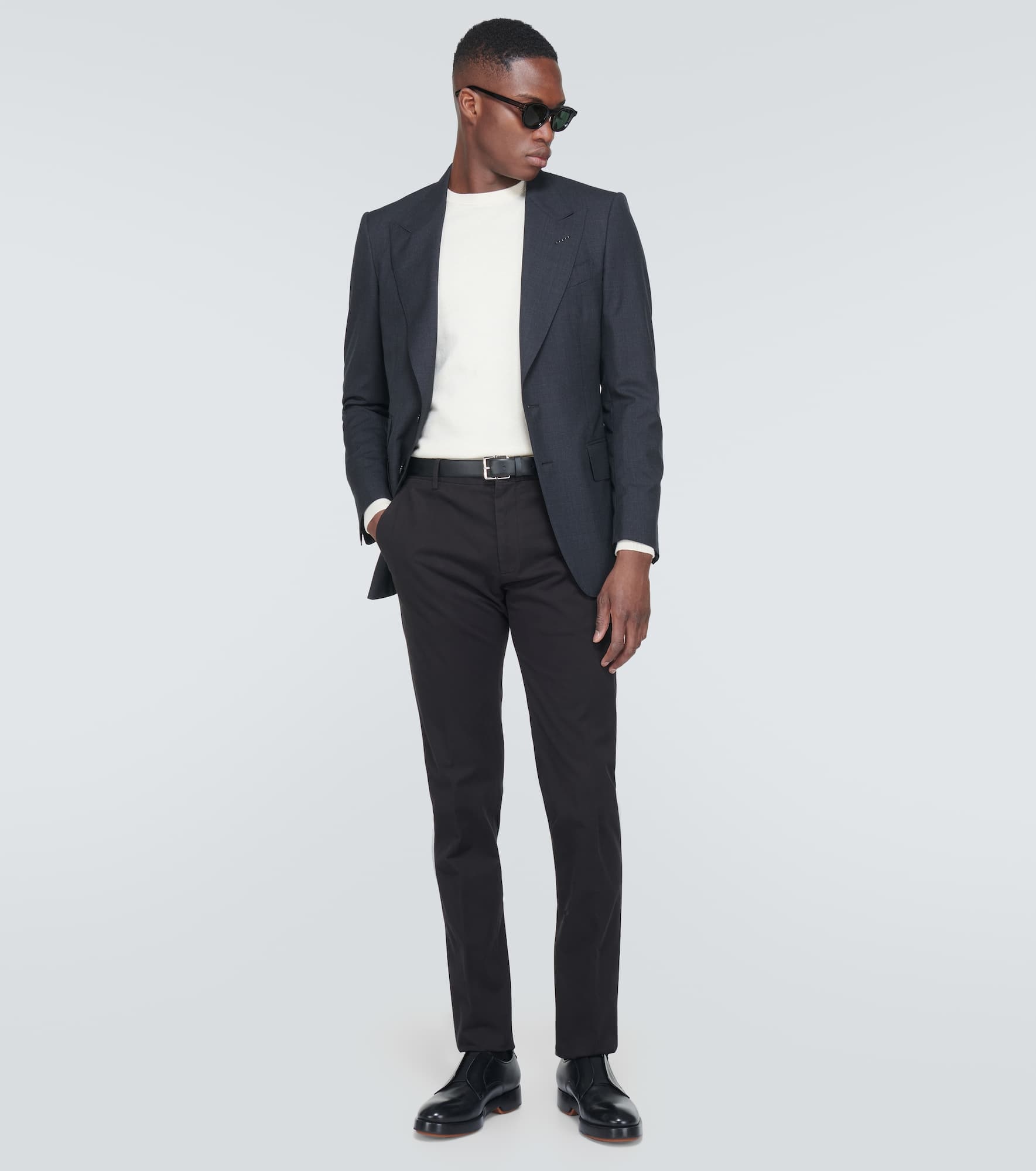 Cotton blend chinos - 2