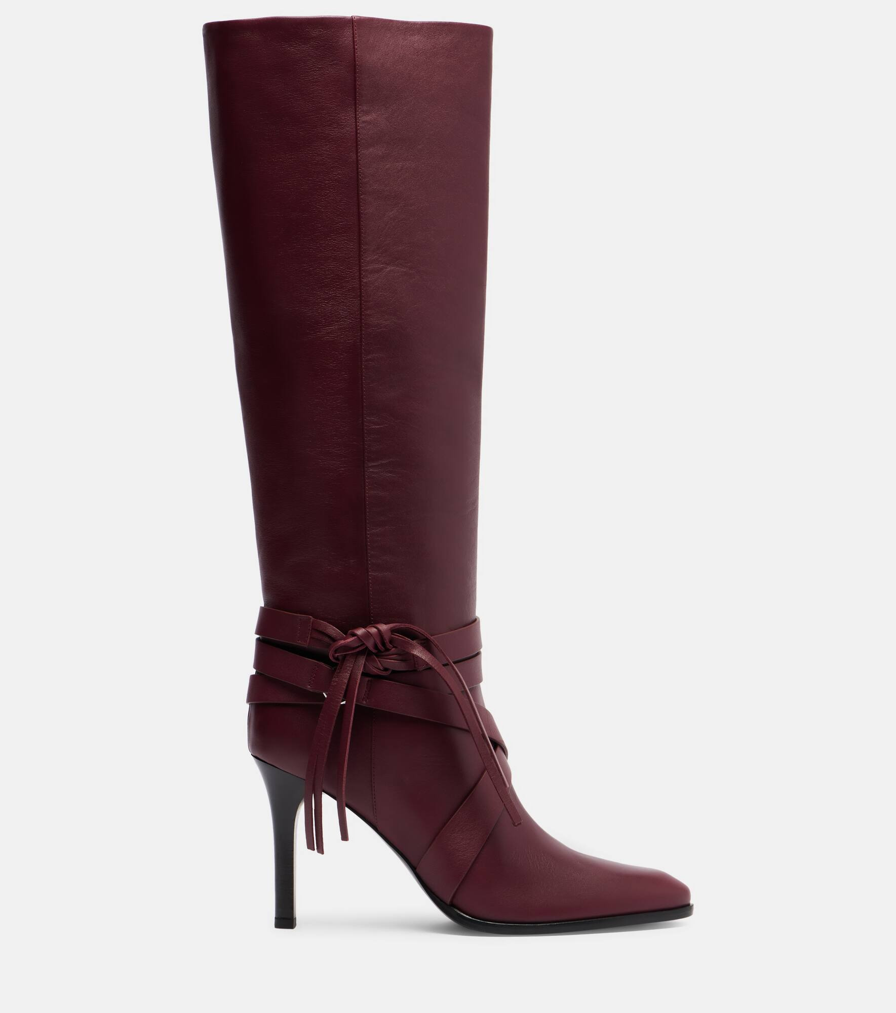 Analui 90 leather knee-high boots - 4