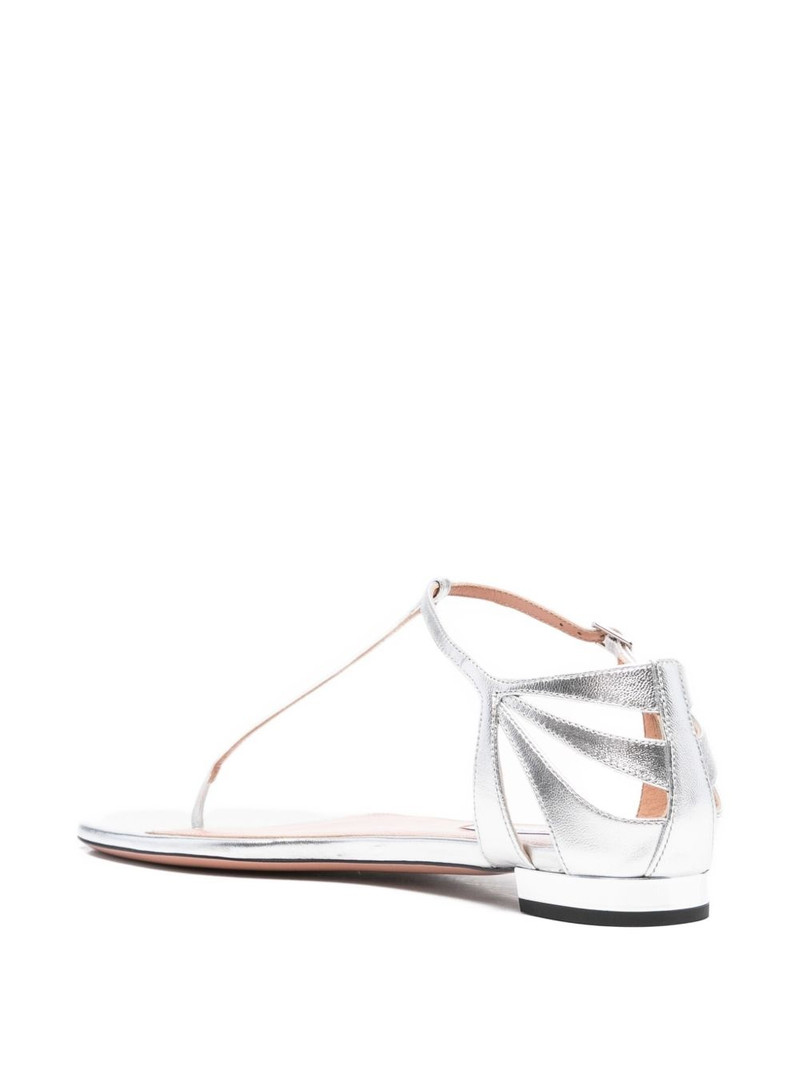Frida leather T-bar flat sandals 3