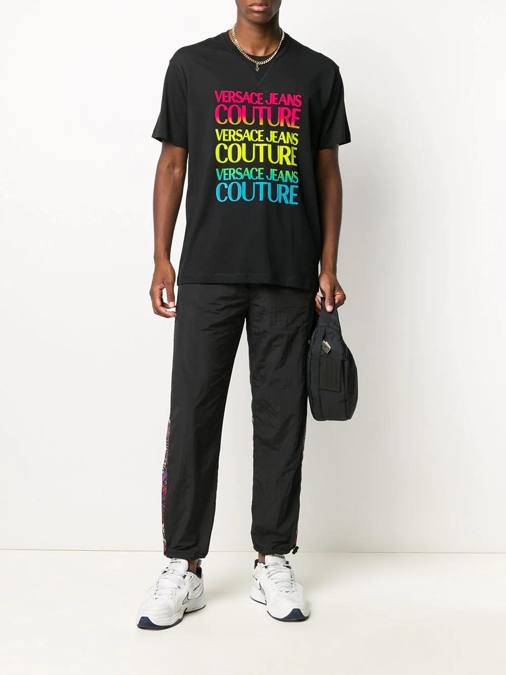 logo print track pants - 2
