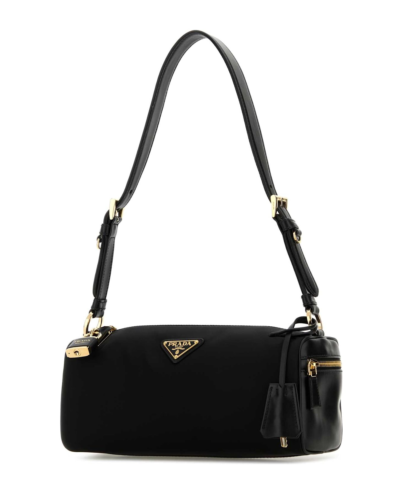 Black Nylon Shoulder Bag - 2