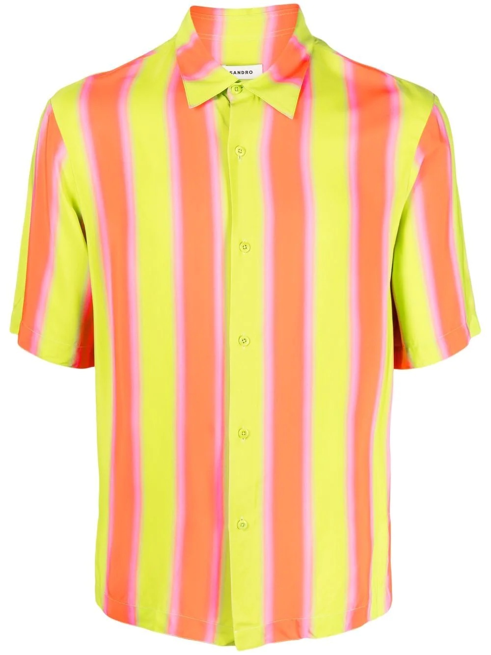 striped short-sleeve shirt - 1