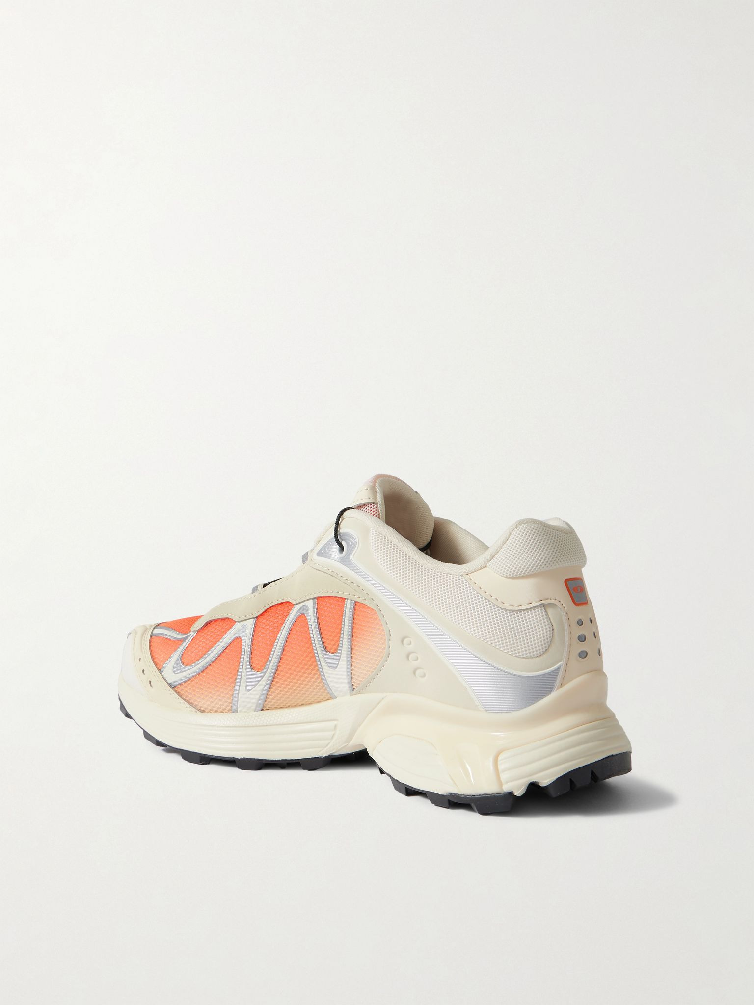 XT-Whisper rubber-trimmed ombré mesh sneakers Cream - 3