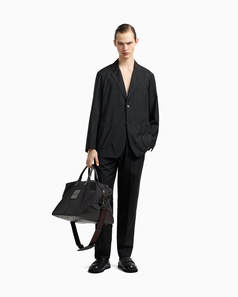 WOOL POPLIN SINGLE-BREASTED JACKET 2