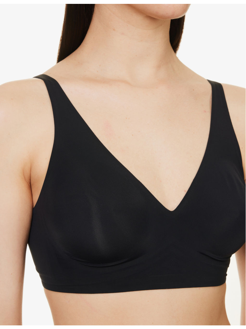 Pure Skin V-neck stretch-woven bra - 4