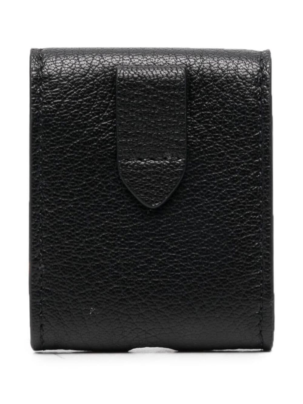 pebbled-texture press-stud wallet - 2