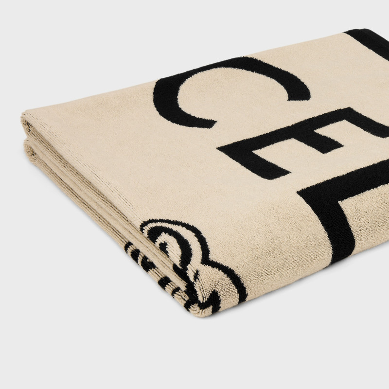 beach towel IN celine triomphe terry cotton 3