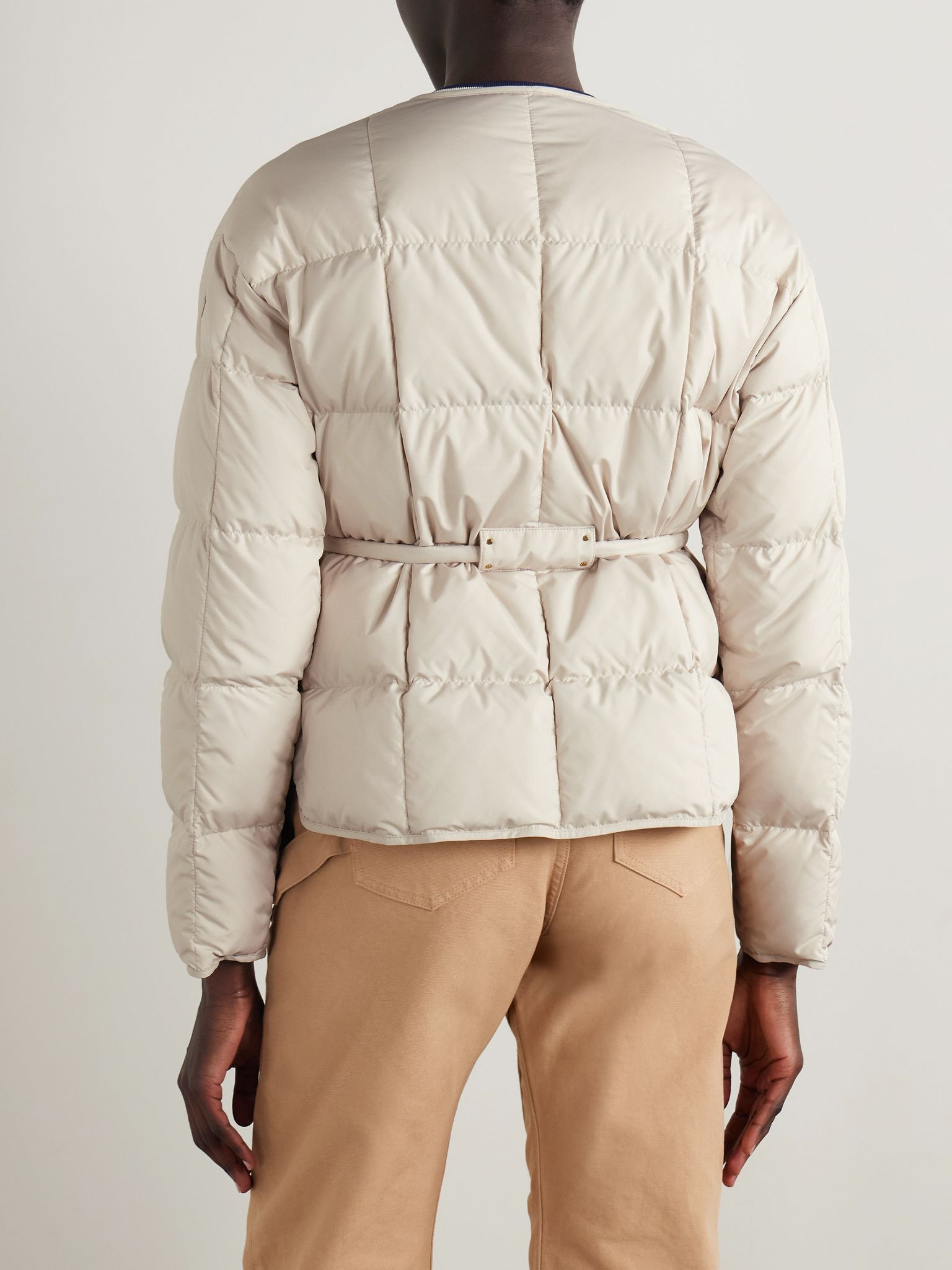 Caramagne quilted shell down jacket Off-white - 4