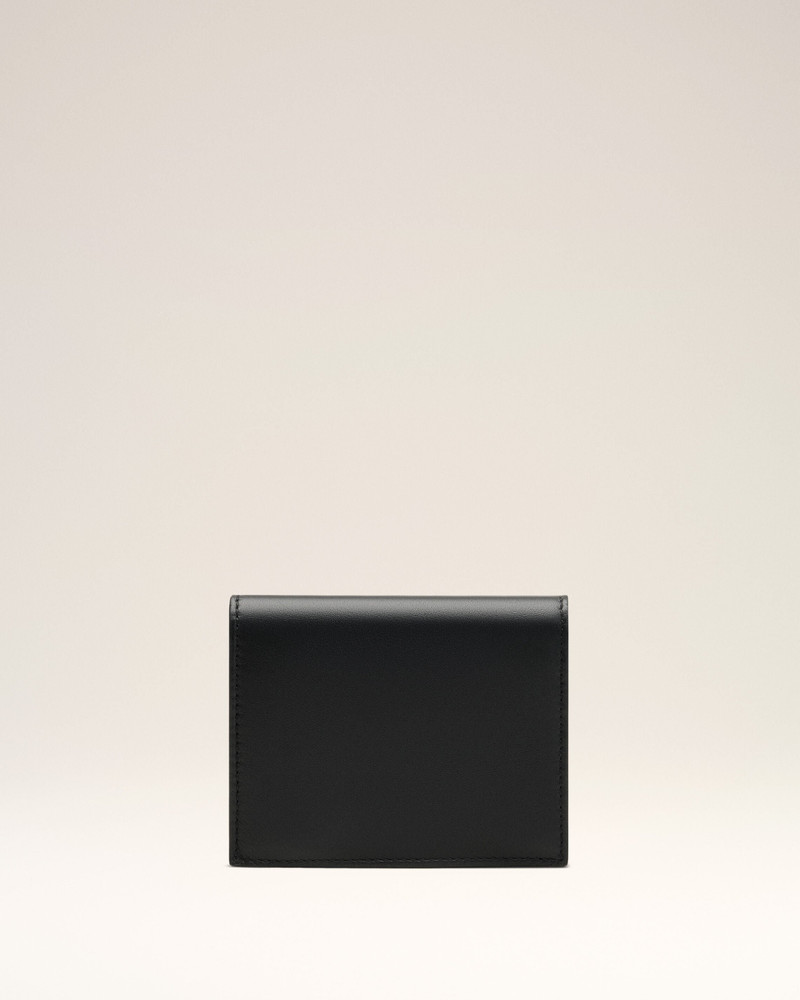 AMI Paris BLACK COWHIDE LEATHER AMI DE COEUR BIFOLD WALLET outlook
