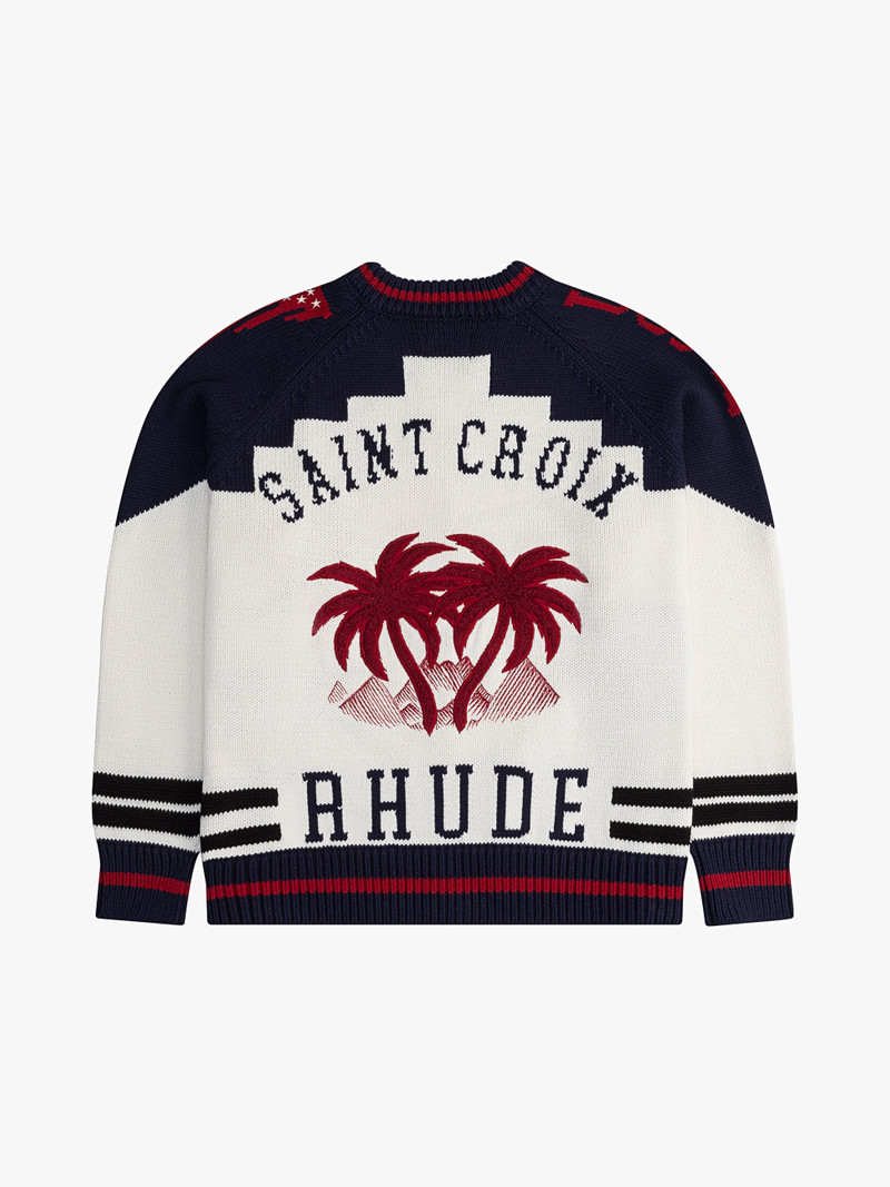 Rhude RHUDE ST. CROIX KNIT ZIP-UP outlook