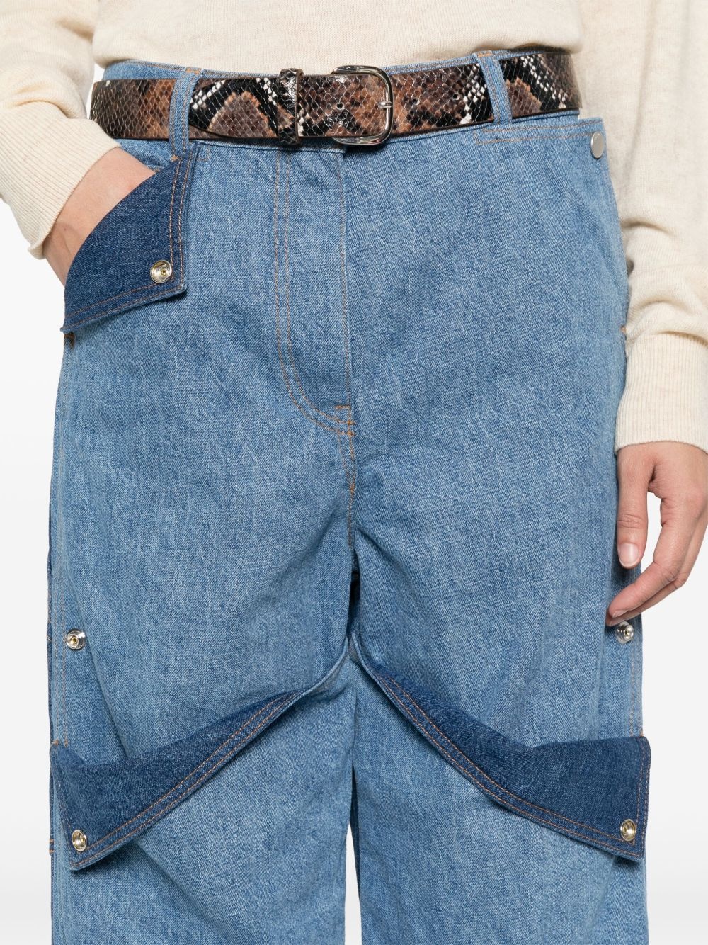 multi-pocket jeans - 5