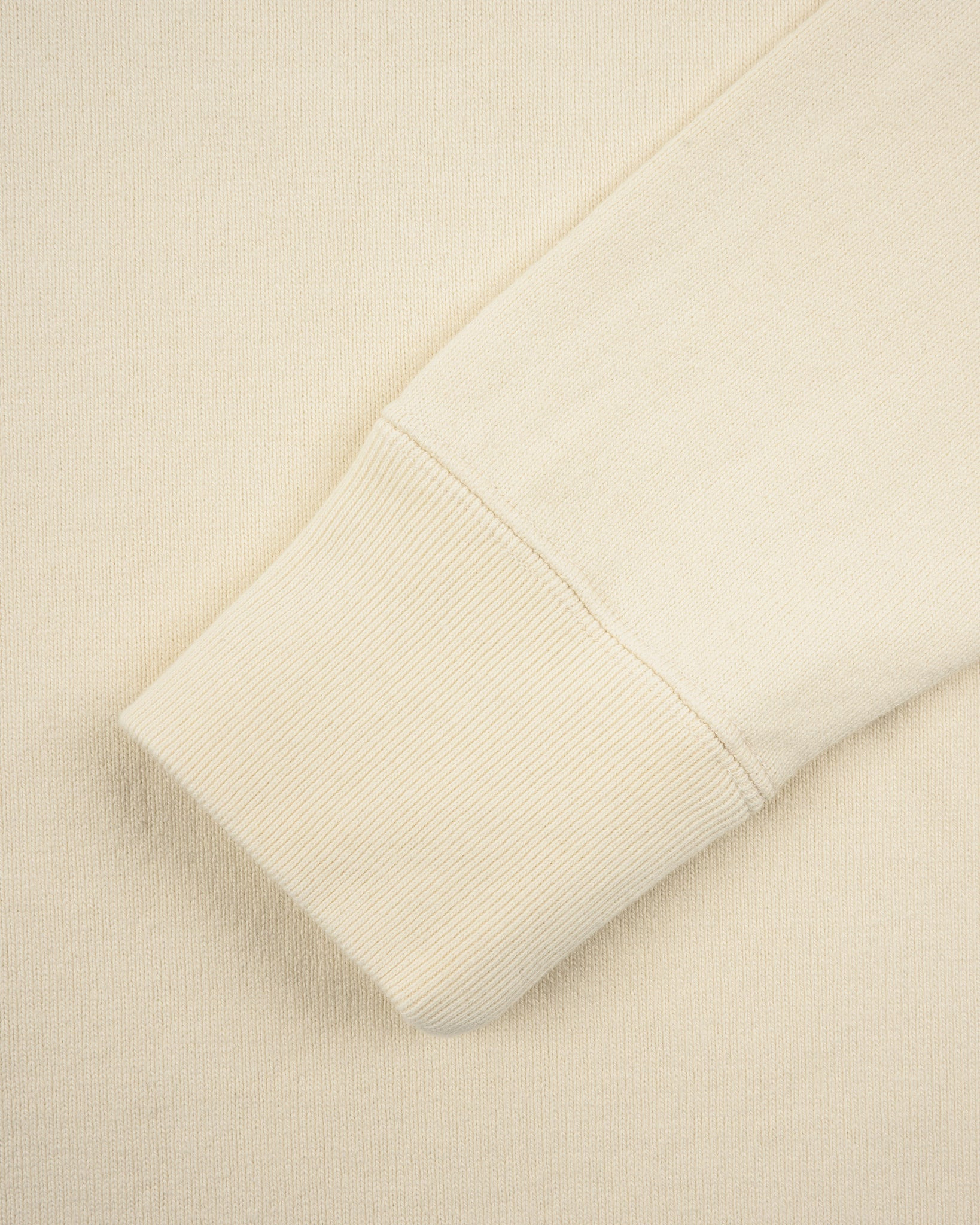 IHTL-1501-CRM 11oz Cotton Knit Long Sleeved Crew Neck Sweater - Cream - 7