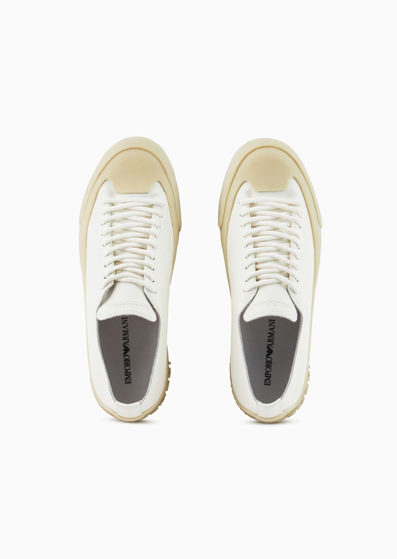 Leather sneakers with clear soles - 3