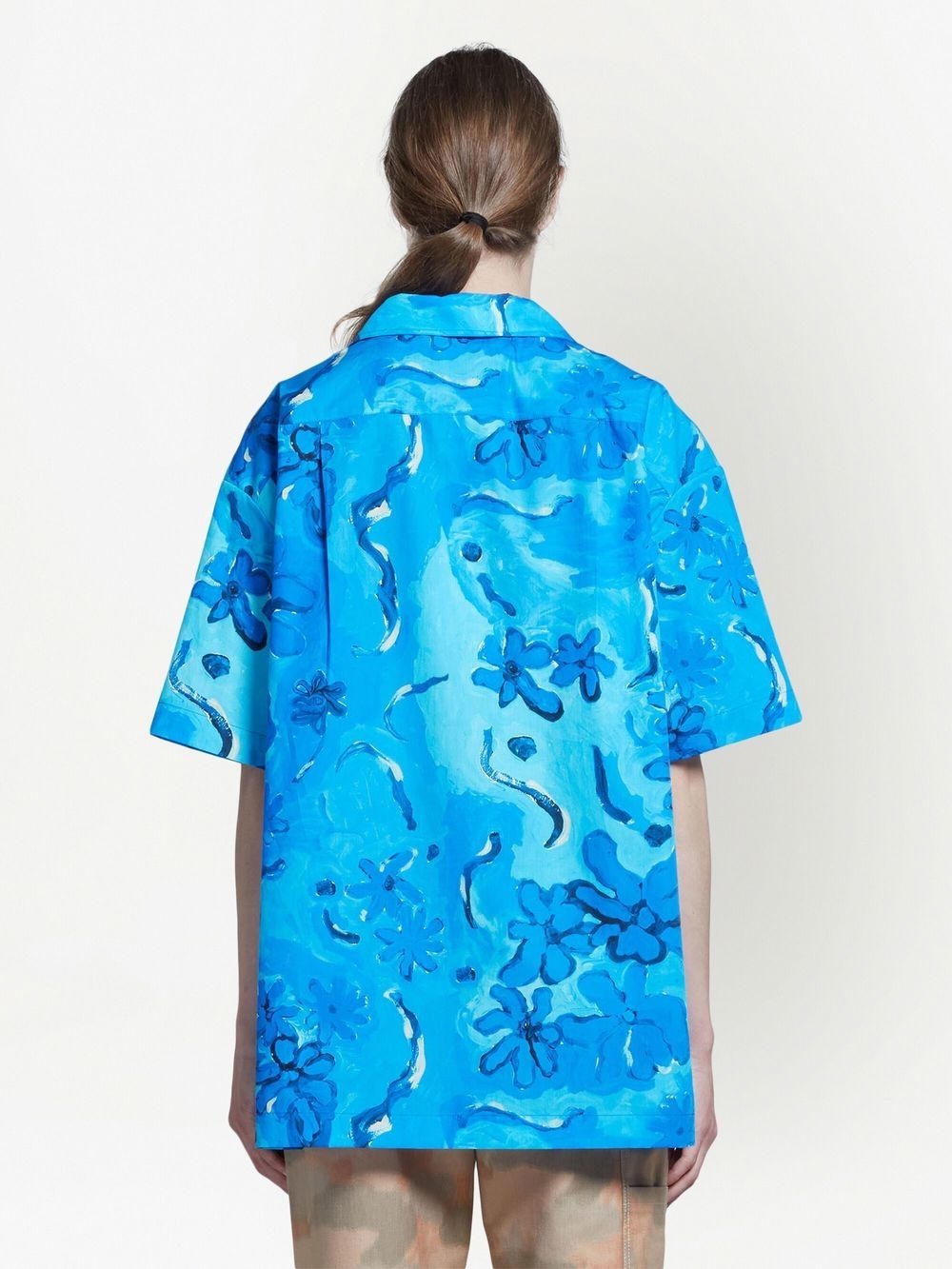 floral-print short-sleeve shirt - 4