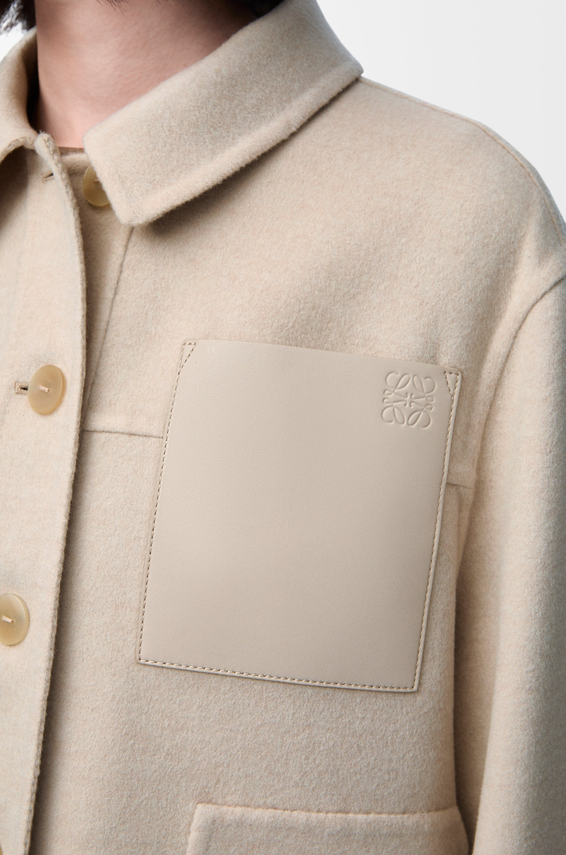 Workwear jacket in wool and cashmere - 5