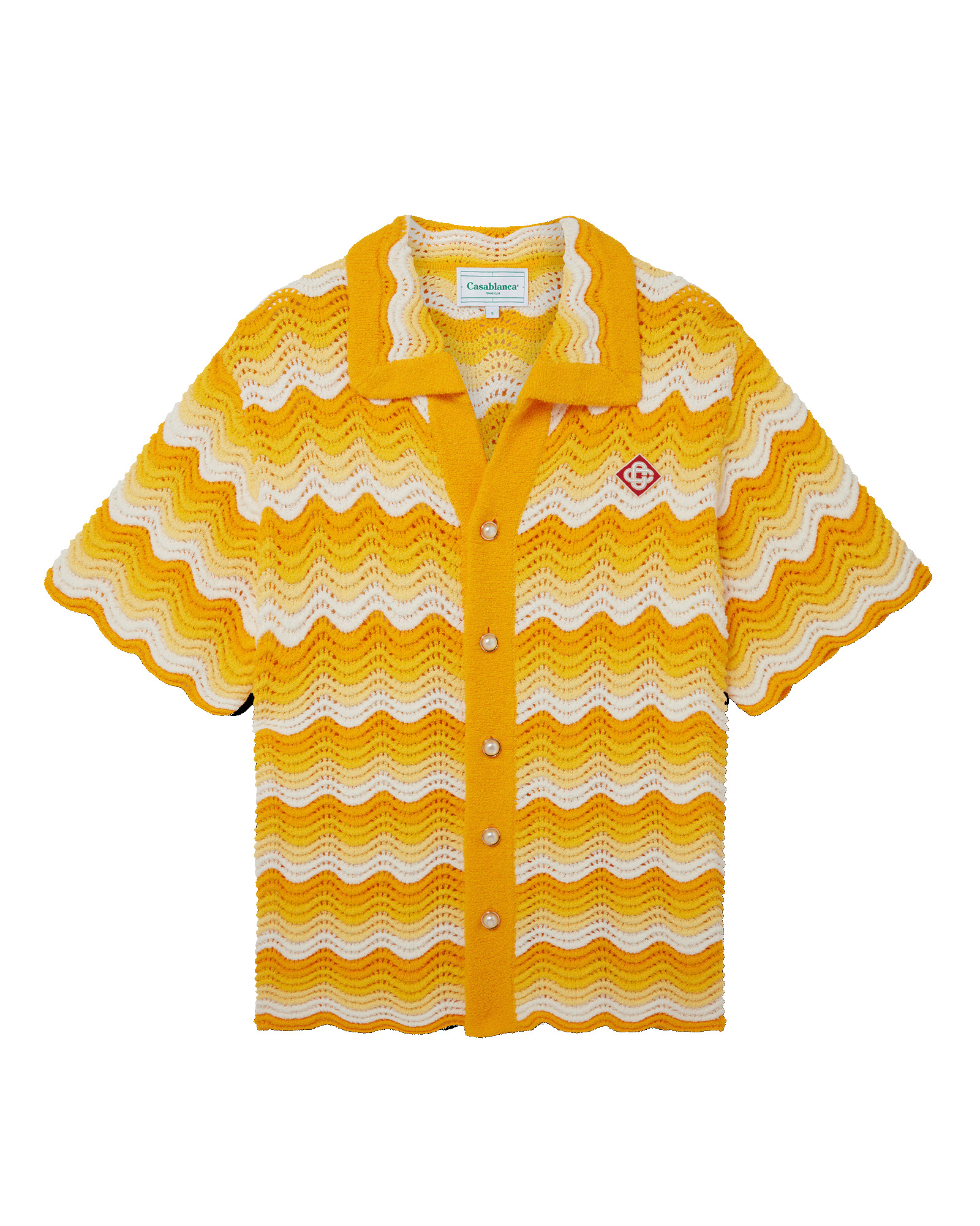 Wavy Gradient Crochet Shirt - 1
