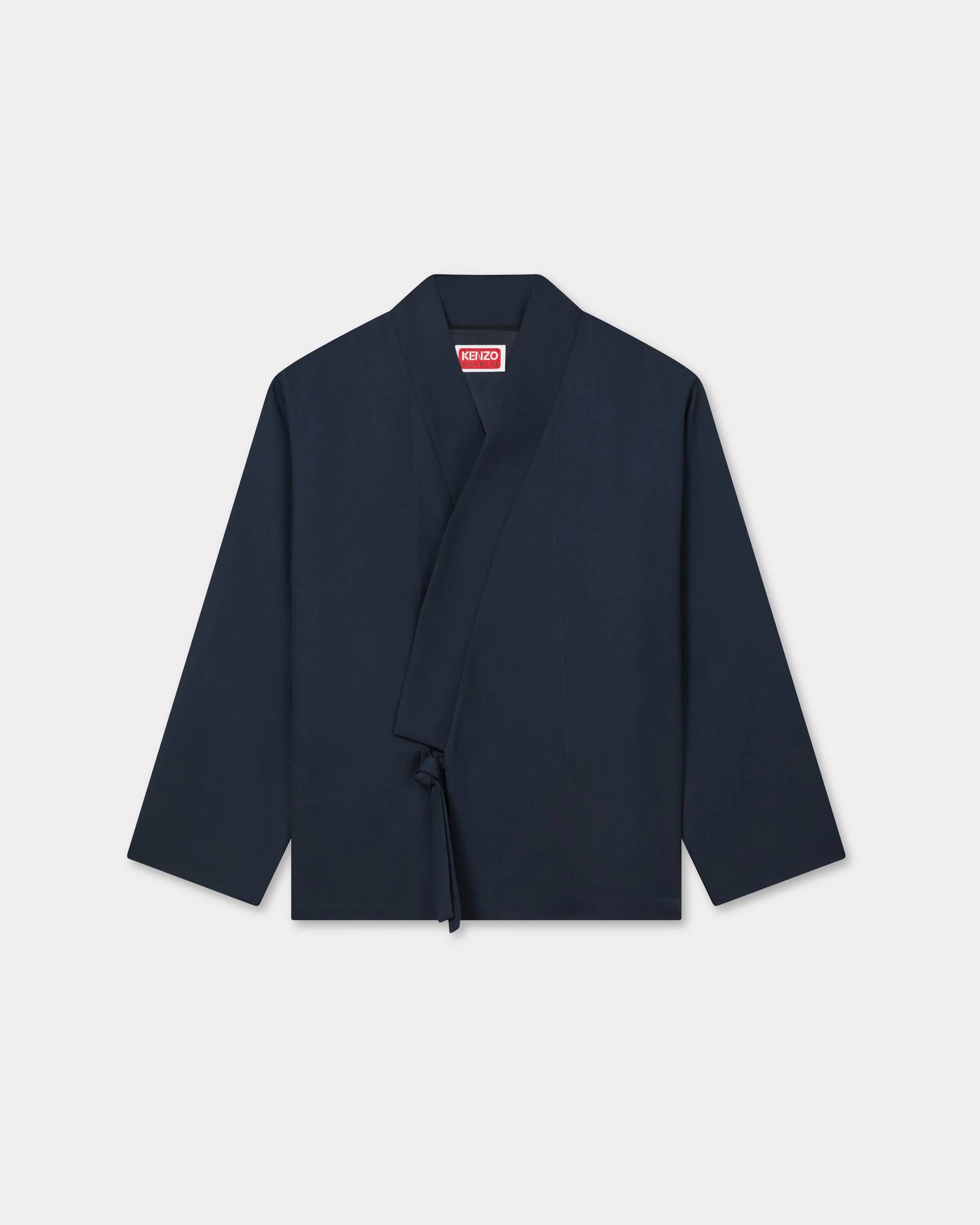 Kimono jacket in virgin wool - 1