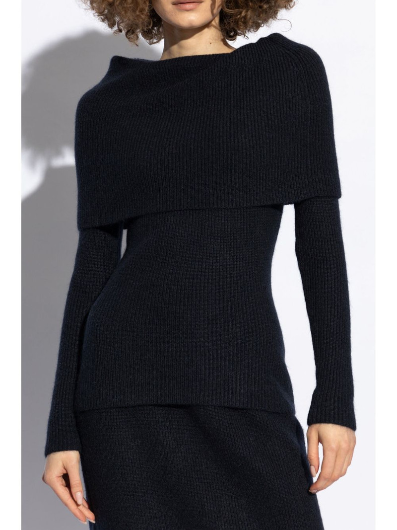 off-shoulder ribbed sweater 3