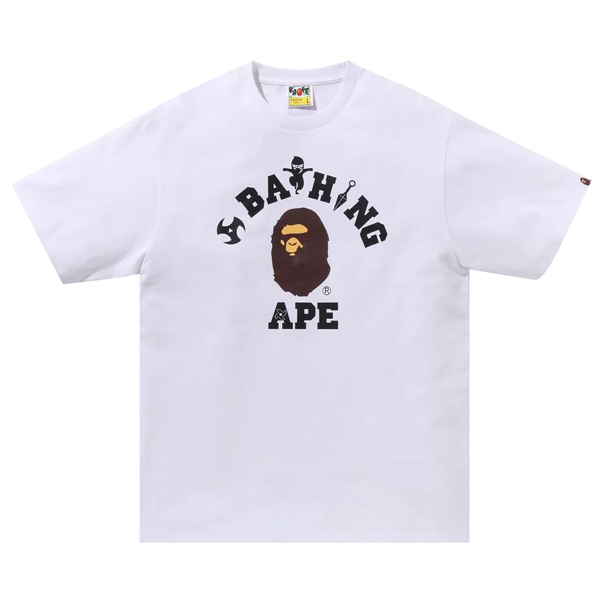 BAPE Ninja College Tee 'White' - 1