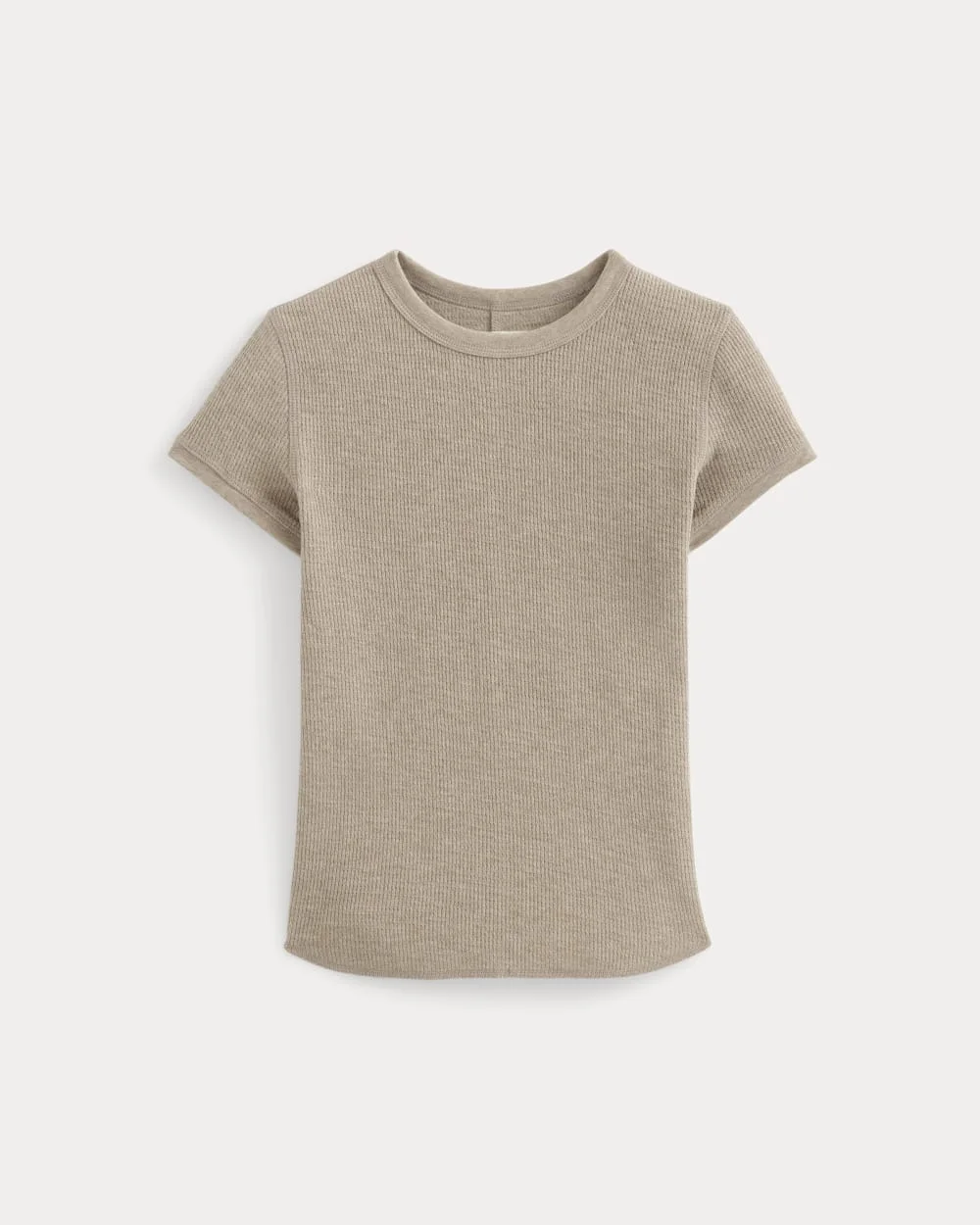 SHRUNKEN TEE IN COZY WAFFLE - 1