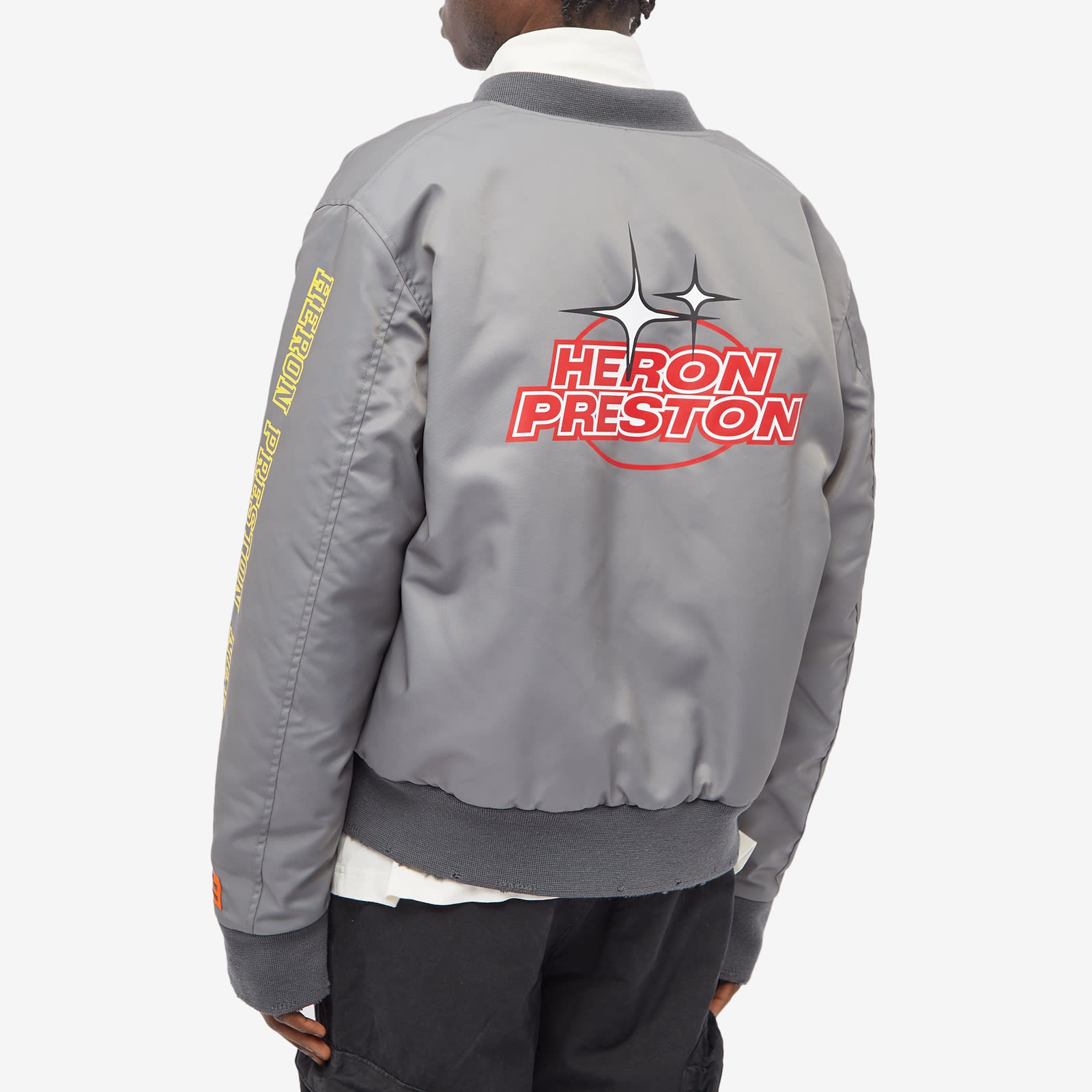 Heron Preston Heron Preston HP Sponsor Nylon Varsity Jacket