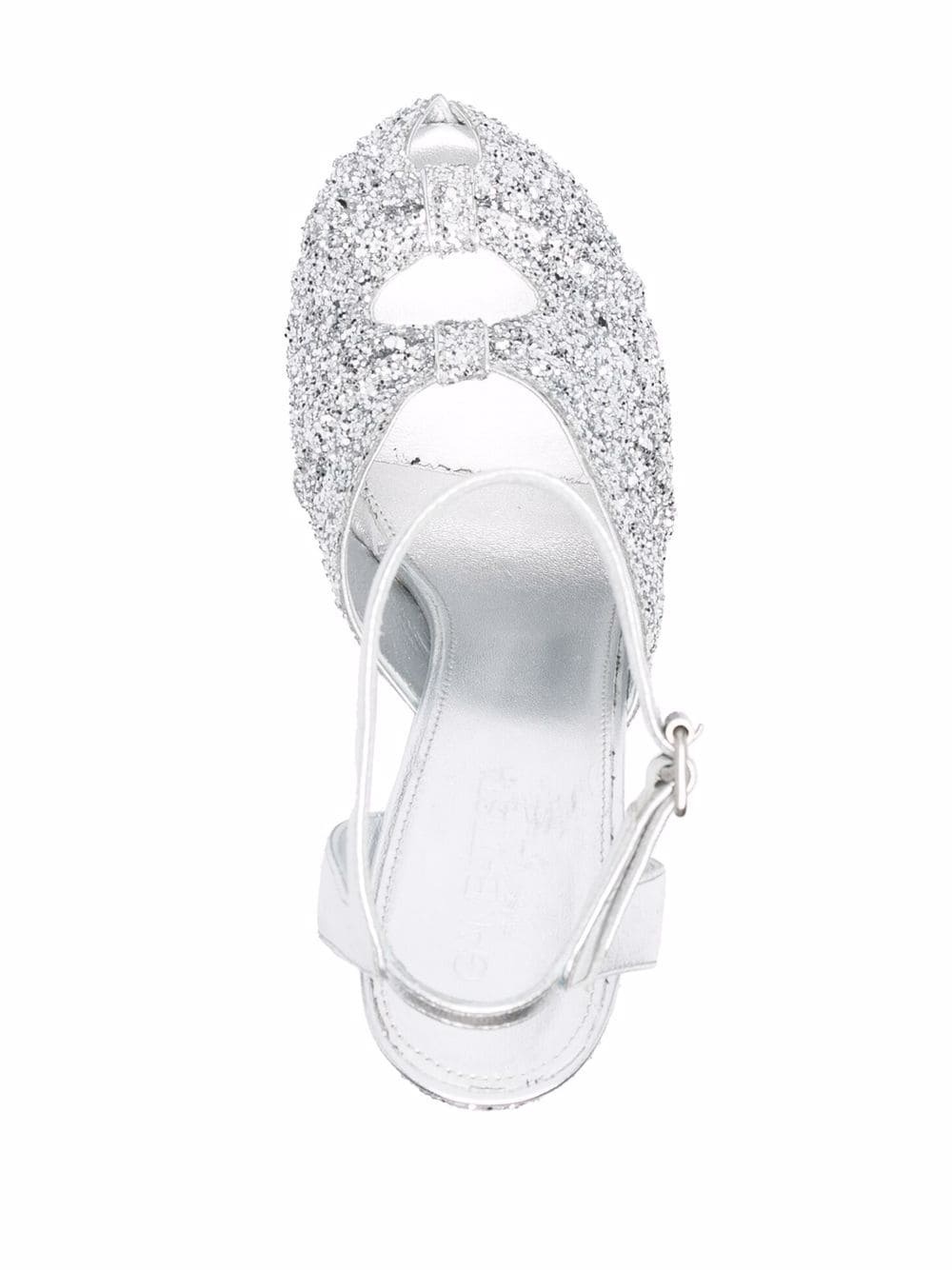 sparkle platform heels - 4