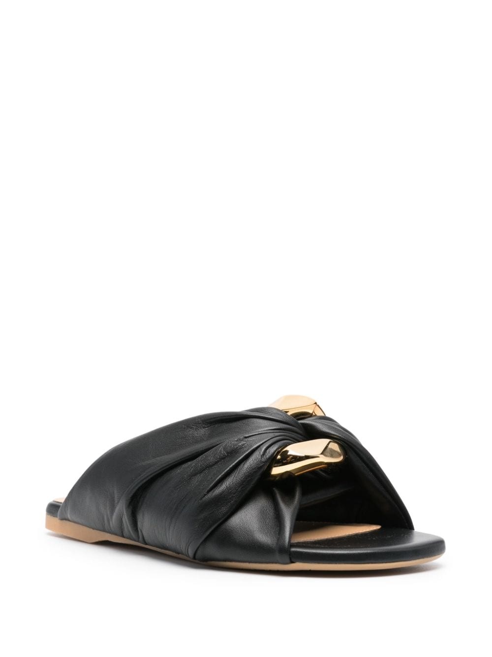 Corner leather flats - 2