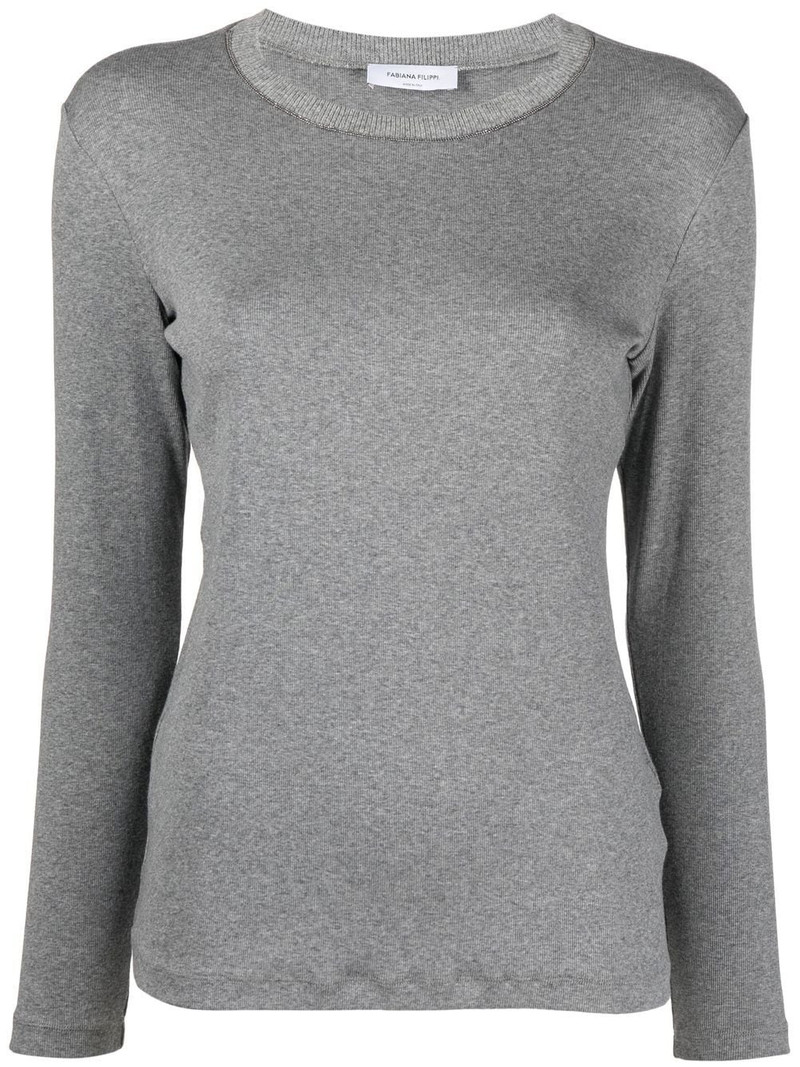 fine-knit crew-neck jumper 1