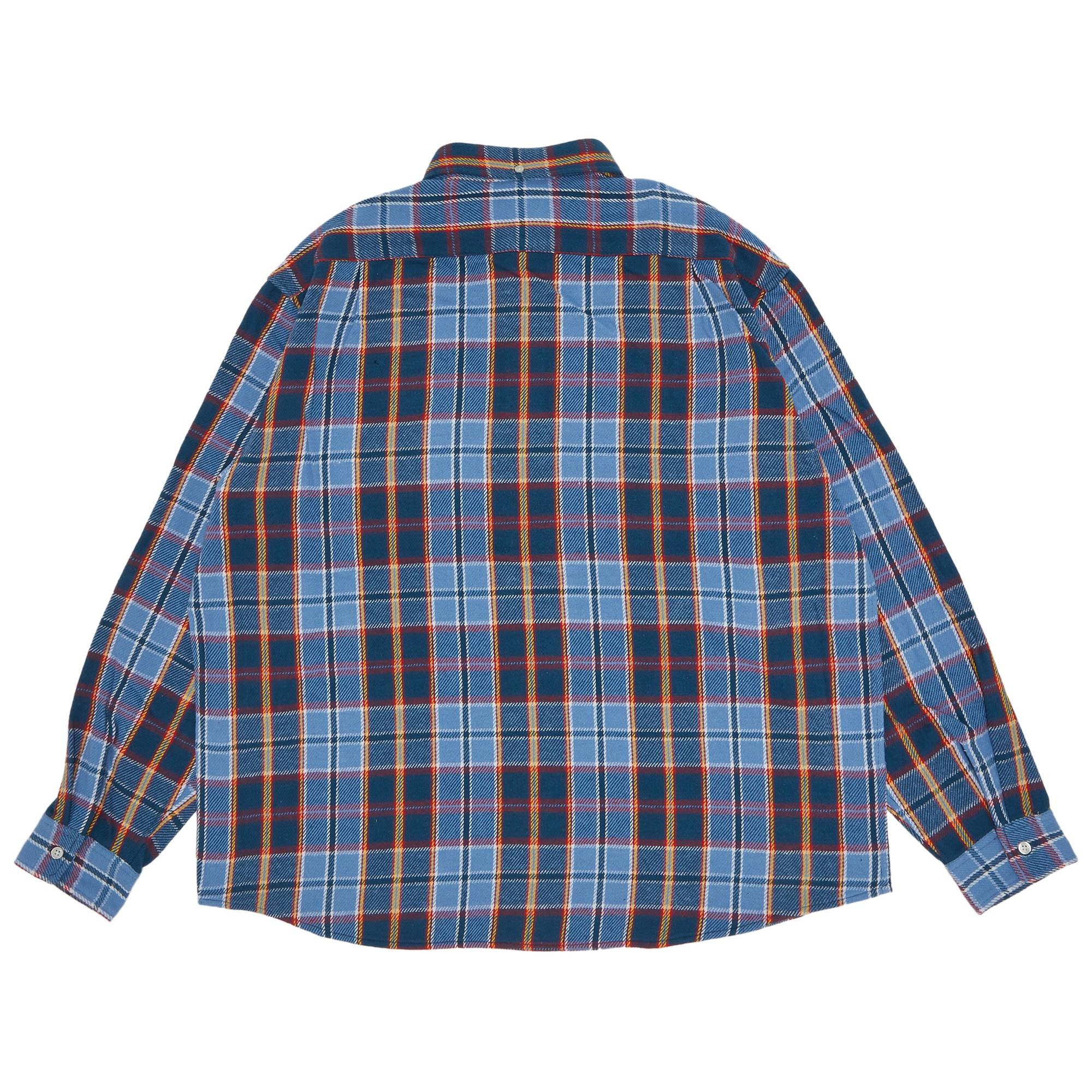 Supreme Pullover Plaid Flannel Shirt 'Blue' - 2