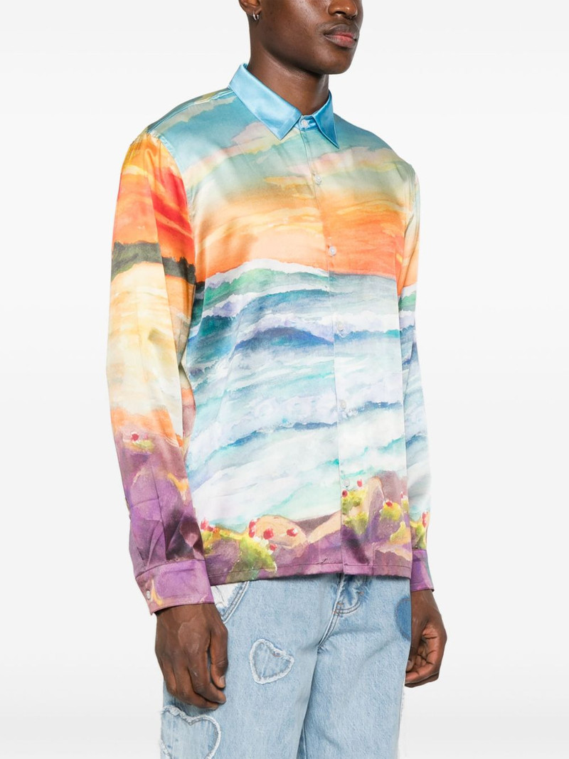 abstract-print silk shirt 3