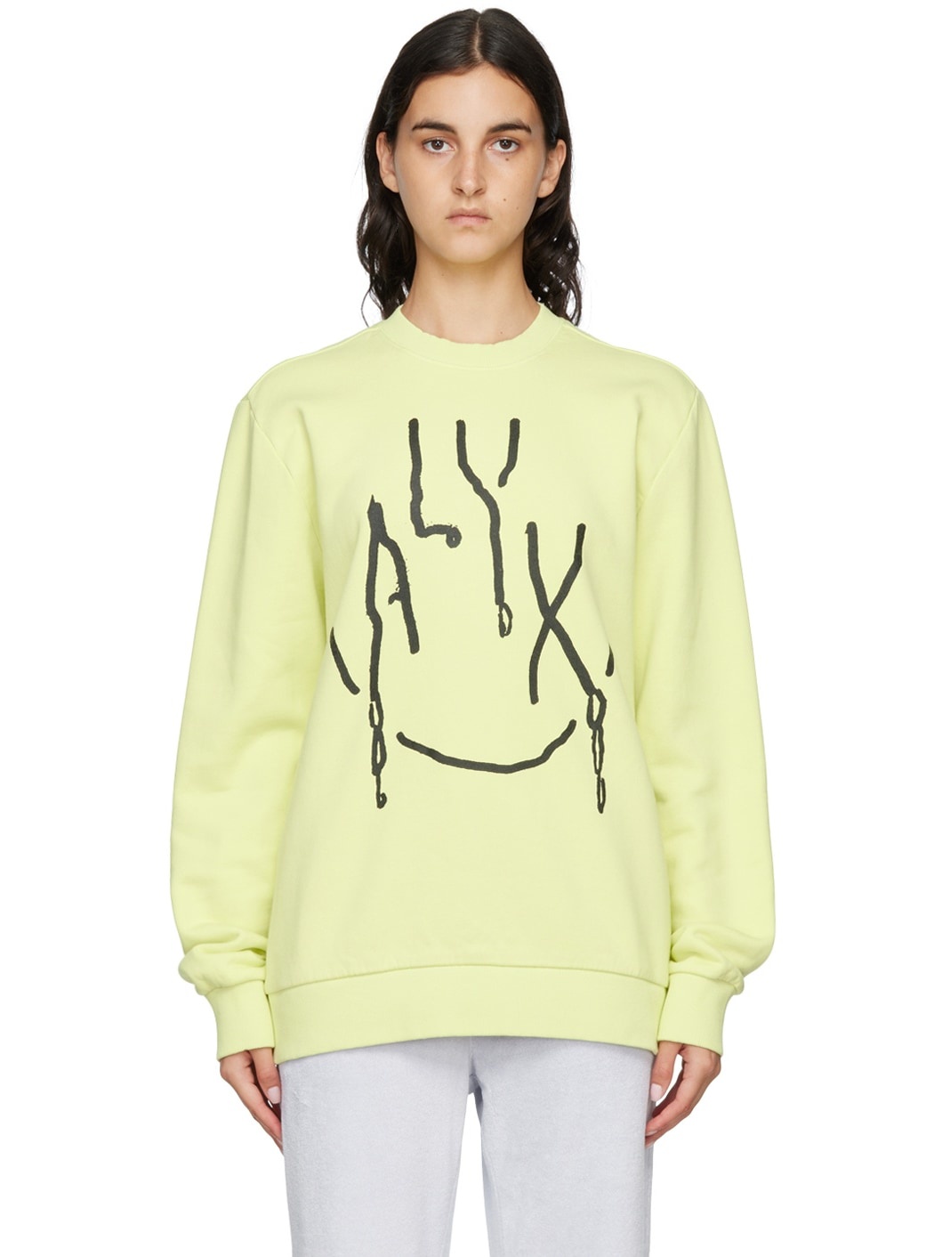 Yellow Printed Hoodie - 1