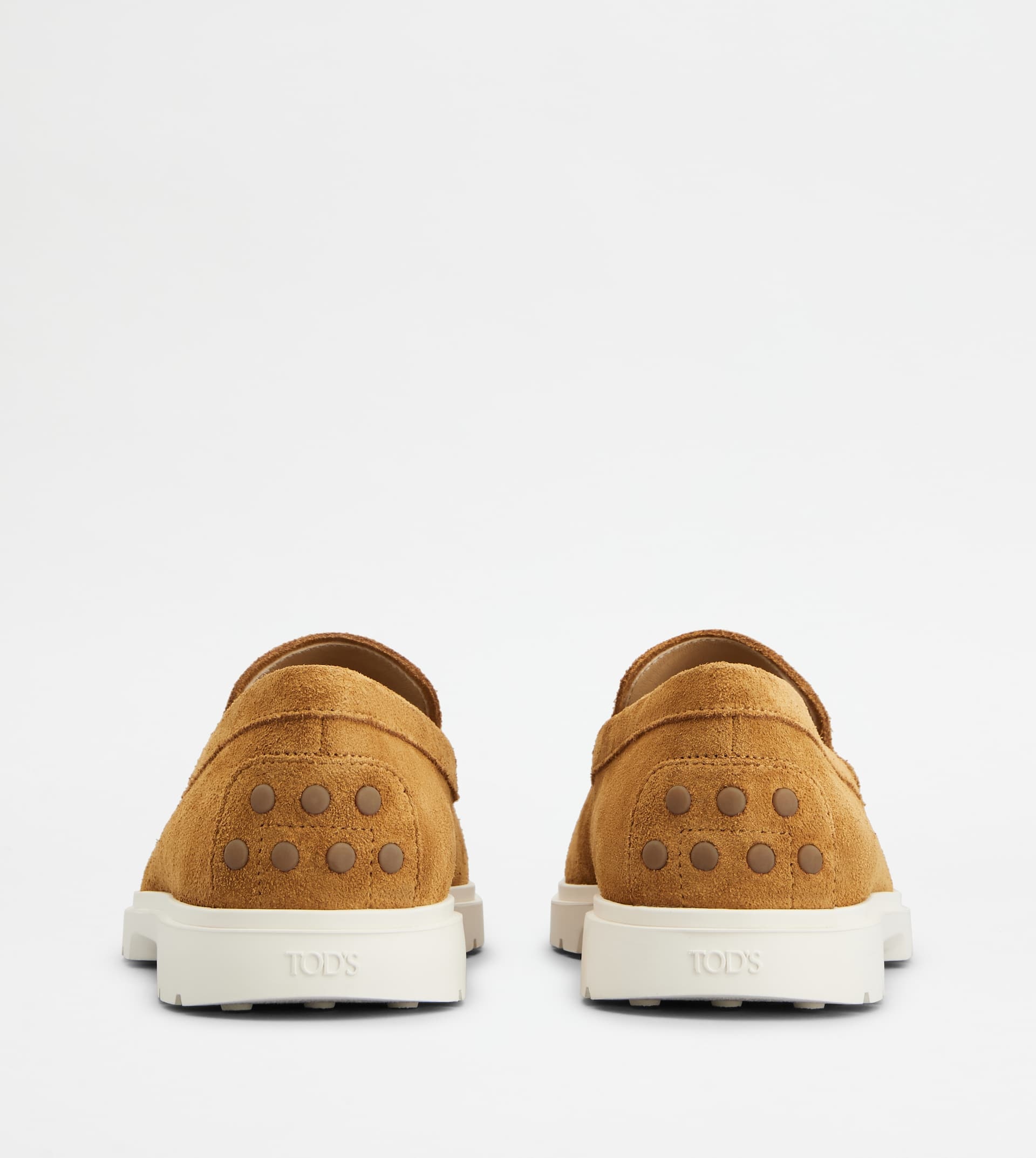 SLIPPER LOAFERS IN SUEDE - BROWN - 3
