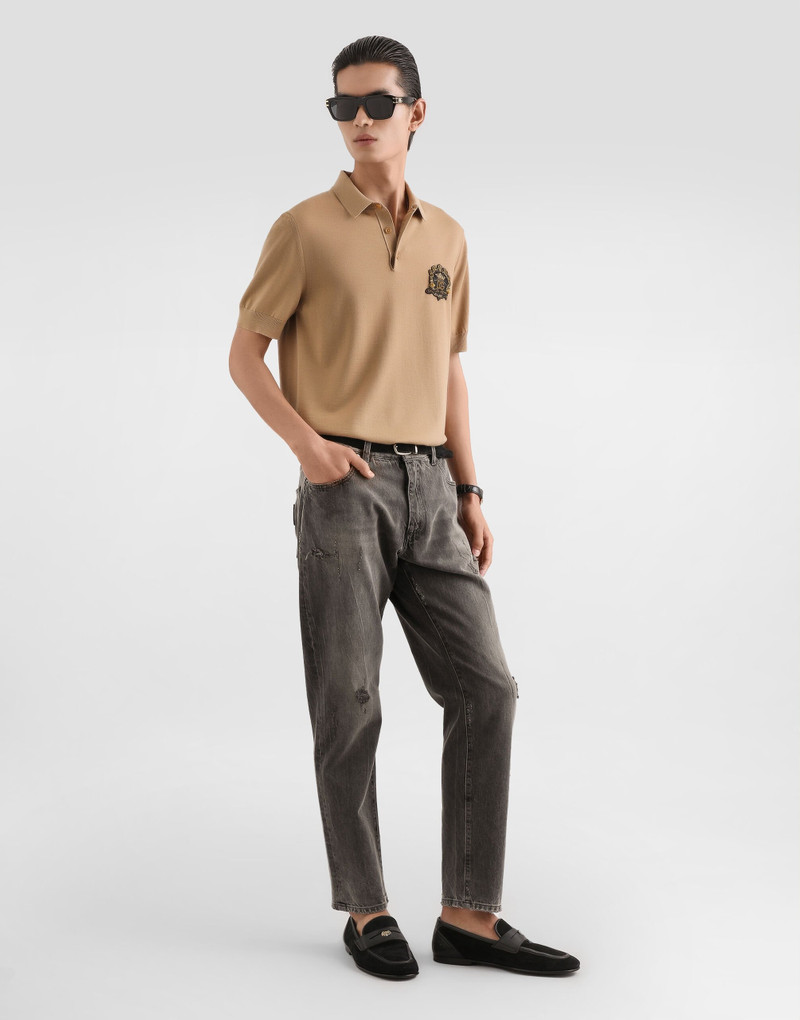 Dolce & Gabbana Virgin wool polo shirt outlook