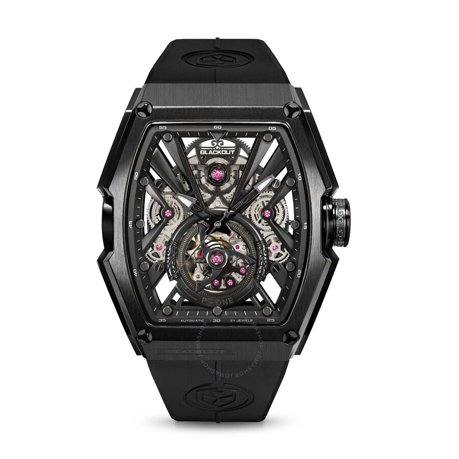 Blackout - Blackout P-One Automatic Black Dial Men's Watch WATPONBLA001 - 1