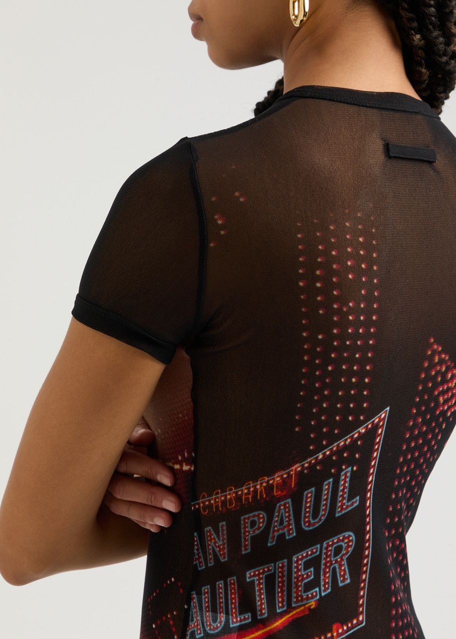 Jean Paul Gaultier Printed Tulle Mini Dress - 5