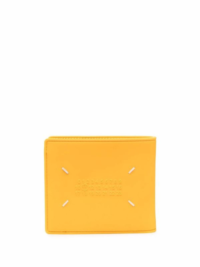 FOUR-STITCH LOGO BI-FOLD WALLET - YELLOW 1
