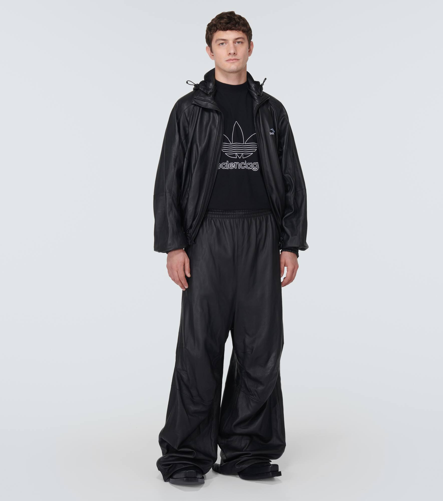 3B Sports Icon leather track jacket - 2