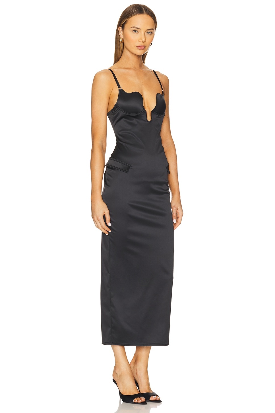 U-plunge Maxi Dress - 2