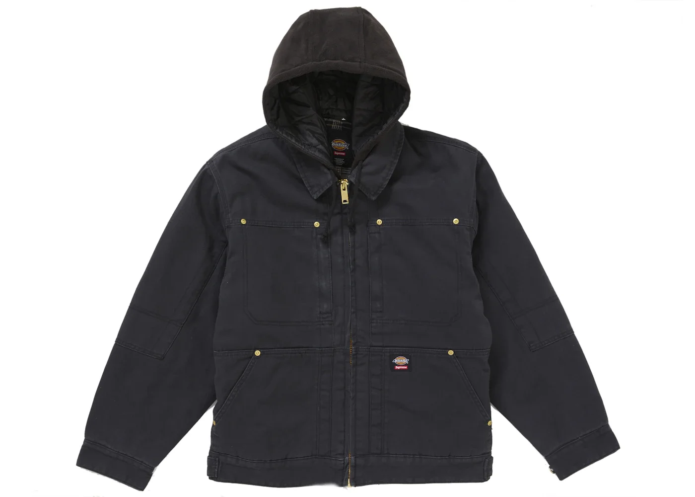 Supreme Dickies Hooded Work Jacket Black - 1